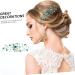 Angoily Crystal Headpiece Fairy Jewelry for Women Rhinestone Headpiece Tiara Hair Headband Bride Metal - Buy Online on SooperMarket.com