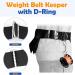 Dawitrly 2Pack Stainless Steel Weight Belt Keeper - 5cm/2'' Serrated Scuba Diving Retainer Stopper with D Ring for BCD Accessories - Buy Online on SooperMarket.com