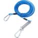 TOPWAY Dog Tie Out Cable and Stake 10m/33ft Dog Leash with Shock Absorbing Spring 42cm Spiral Ground Spike Stake Dog Chain for Yard Outdoor Camping Blue + Red - Buy Online on SooperMarket.com