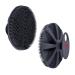 INNERNEED Food-grade Soft Silicone Body Scrubber Shower Brush Handheld Cleansing Skin Brush, Gentle Exfoliating and Lather Well (Black)