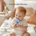 BC Babycare Baby Teether Toys - Silicone Teething Toys for Babies 0-6 Months - Finger Shape Infant Teething Pacifier (Blue) - Buy Online on SooperMarket.com
