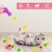 Heyu-Lotus Cat Ball Launcher to Relieve Boredom Interactive Cat Toys with 100 Pcs Balls and 1 Pcs Launcher Plush Ball Shooting Gun for Cats Suitable for Indoor Cat Training Playing Sports Games - Buy Online on SooperMarket.com