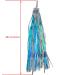 Kasteco 2 Pairs Bicycle Tassel Ribbons - Blue/Silver & Hot Pink/Silver | Bike Handlebar Streamers for Scooters - Buy Online on SooperMarket.com