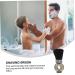 Buy Mikinona Broken Hair Brush & Shaving Brush - Professional Barber Tool for Beard Care & Styling - 8.5x3.5x14.5cm Black - International Shipping Available - Buy Online on SooperMarket.com