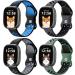 Maledan 4 Pack Sport Band for Fitbit Versa 3/Sense, Soft Replacement Wristband Set for Men and Women - Black Navy/Coal Black/Black Gray/Black Pine - Size L 7.1 - 8 - Buy Online on SooperMarket.com