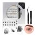 LASHVIEW DIY Eyelash Extension,Individual Cluster Lashes,Natural Cluster Pre-cut Lashes,Home Eyelashes Extension Kit with Cluster Lashes Glue and Tweezers,Featherlight Synthetic Lashes,Reusable(MY DAY-mix12/14mm) MY DAY#KI…