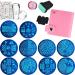 15-Piece Nail Art Stamping Kit - Christmas & Love Designs Includes 5 Plates 2 Stampers and Storage Bag - Buy Online on SooperMarket.com