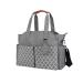 SONARIN Baby Nappy Changing Tote Bag Multi-Function Waterproof Baby Changing Bag Satchel Messenger Bag Travel Diaper Bag with Pacifier Holder Large Capacity for All Baby Accessories(Grey)