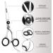 Fiorire Stainless Steel Barber Scissor - Professional Hair Cutting Tool for Men and Women - Buy Online on SooperMarket.com