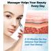 Neck Face Massager - BUV Mini LED Sculpting Tool with 3 Color Modes & Vibration for Enhanced Skin Care - Baby White - Buy Online on SooperMarket.com
