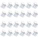Mini Black Plastic Hair Clips Hair Barrettes for Girls and Women 32 Pack Colorless