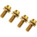 Wanyifa Titanium M5x12mm Bicycle Water Bottle Cage Bolts with Washers - Pack of 4 Gold - Buy Online on SooperMarket.com