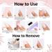 Semi Cured Gel Nail Strips Toenail Wraps Soft Self-Adhesive Gel Pedicure Stickers Salon-Quality Long Lasting Easy to Apply & Remove (Glitter & White) - Buy Online on SooperMarket.com