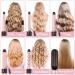 Professional 6 in 1 Curling Iron Set with Hair Straightener Brush - Dual Voltage Curler Wave Wand - Ceramic Barrel Hair Styling Tools - Instant Heating - Heat Resistant Gloves - Rose Gold - Buy Online on SooperMarket.com
