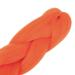 MapofBeauty Afro Jumbo Braid Hair 24/60cm Synthetic Extensions in Fluorescent Orange - Buy Online on SooperMarket.com