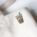 On Point Pins Boba Bubble Tapioca Pearl Milk Tea Brooch Badge Enamel Lapel Pin - Buy Online on SooperMarket.com