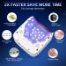Buy UV LED Nail Lamp 72W - Rechargeable Sparkly Wireless Nail Dryer with 5 Timer Settings | Quick Dry Gel Polish Curing Light for Salon & Home - A-white - Buy Online on SooperMarket.com