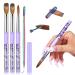 SAVILAND Kolinsky Acrylic Nail Brush Set: Size 6 10 14 Professional Nail Brushes Cleaner Manicure Tool for Acrylic Application Acrylic Powder Nail Extension 3D Nail Carving for Nail Art DIY