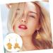 CALLARON 3pcs Girl Ear Hook Personality 5X1cmx3pcs Yellowx3pcs - Buy Online on SooperMarket.com