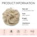 Synthetic Messy Hair Bun Scrunchie Extension in Ash Blonde/Bleach Blonde - Curly Wavy Chignon Updo for Women | Ponytail Hair Accessories - Buy Online on SooperMarket.com