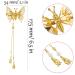 Flymind 6Pcs Moving Butterfly Tassel Hair Clips Elegant Antique Side Clip for Women & Girls (Silver) - Buy Online on SooperMarket.com