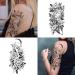 Cerlaza Large Temporary Flower Tattoos for Women - Realistic & Long Lasting Arm Half Sleeves Fake Tattoos - Waterproof & Lasting - 10 Sheets - Buy Online on SooperMarket.com