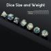 Dungeons and Dragons Dice Set DNDND Handmade Sharp Edge 7 Resin D&D Die with Gift Dice Case for DND Dungeons and Dragon Game (Dark Cyan with Gold Number) - Buy Online on SooperMarket.com