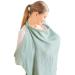 AlloFuu Nursing Cover Nursing Apron Soft and Breathable Nursing Scarf - Nursing Cover for On the Go Nursing Cover Green