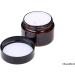 Kare & Kind Refillable Cosmetics Jars Kit | 4 Amber Glass Jars Lids & Labels | Perfect for Creams Oils & Powders - Buy Online on SooperMarket.com