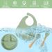 4 Piece Baby Weaning Set: Silicone Suction Divided Plate, Adjustable Bib, Spoon, Fork - Baby Led Feeding Supplies for Baby and Toddlers - Buy Online on SooperMarket.com