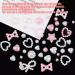 3D Pearl Nail Charms 500 Pcs - Love Heart Star Bow Nail Art Decorations for DIY Nail Design & Jewellery Making - Mixed-White - Buy Online on SooperMarket.com