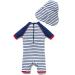 BONVERANO Toddler Boys Swimsuit | UPF 50+ Captain Bathing Suit for 2-3 Years | Short-Sleeve Zipper One Piece Swimwear - Buy Online on SooperMarket.com