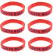 LUOEM Silicone Wristband Rubber Bracelet - Fashion Sports Wristbands for Teens & Adults - Pack of 6 (Rica) | Shop Internationally - Buy Online on SooperMarket.com