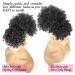 Afro Puff Drawstring Ponytail with Bangs Pineapple Updo Hair for African American Women Short Kinky Curly Ponytail Bun with 2 Replaceable Bangs(#1B-Black) 1 ponytail+ 2 bangs 1B - Buy Online on SooperMarket.com