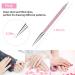 7 Pcs Nail Art Liner Brushes and Dotting Tools Set - Dual-Ended Design Brush Pen for Nail Art Point Drill Drawing - Includes Liner Brushes and Dotting Pen - 5/7/9/11/14/16/20 mm - Buy Online on SooperMarket.com