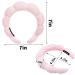 Zkptops Spa Headband for Women - Padded Soft Hairband for Makeup, Skincare & Washing Face - Non Slip Hair Accessory - Pink - Buy Online on SooperMarket.com
