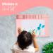 Large Silicone Crafts Painting Mat with Cup | Washable & Nonstick Artist Mat | Pink 23.8x15.7 Inch - Buy Online on SooperMarket.com