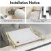 MEWOOFUN Sturdy Cat Window Perch Hammock | Reversible Mat | Holds Up to 40lbs | Beige-Large - Buy Online on SooperMarket.com