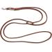 Premium Double Linen Dog Leash for Small & Large Dogs - Adjustable 3.50m x 8mm in Cognac - International Shipping Available - Buy Online on SooperMarket.com
