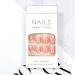 Cherry Blossom Flower Press on Nails - Short Pink Square Fake Nails with Nail Glue | French Acrylic Full Cover False Nails for Women & Girls - 24PCS - Buy Online on SooperMarket.com