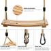 Pellor Beech Wood Tree Swing Seat for Adult Kids - Indoor/Outdoor Hanging Swing Chair in Beige - Buy Online on SooperMarket.com