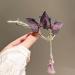 Lesunbak Butterflies Tassel Grab Clip - Elegant Hairpin & Clip For Women Rhinestone Tassel Hair Chain Chic Hair Accessories Nonslip Grip Embellished With Rhinestones For Daily Use Purple - Buy Online on SooperMarket.com