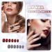 720 Short False Nails Medium Square Coffin Press on Nails Glossy Dark Color - DIY Full Cover Artificial Fake Nails for Women Girls - Buy Online on SooperMarket.com