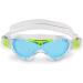 Aquasphere Vista JR Swimming Goggles for Kids | UV Protection Leak-Free Silicone Seal | Perfect for Boys & Girls Ages 6+ - Transparent & Light Green-Blue Lens - Buy Online on SooperMarket.com