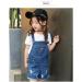 KidsCool Space Girls' Big Ripped Denim Shortalls 6-7 Years Blue-2034 - Buy Online on SooperMarket.com