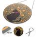 ABOOFAN Wrought Iron Disc Pendant Decor Ornament Iron Circle Pendant Hanging Adornment Indoor Metal 30x30x1cm As Shown1 - Buy Online on SooperMarket.com