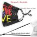 Face Mask Adjustable LGBTQ Lives Matter Face Mask for Men and Women Holloween Gift Small Black - Buy Online on SooperMarket.com
