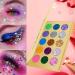 VERONNI Glitter Eyeshadow Palette - 15 Colors Matte Shimmer Glitter | High Pigment Eye Shadow Palette for Stage & Halloween Makeup - Buy Online on SooperMarket.com