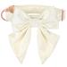 Lionet paws dog collar fly - comfortable silk dog collar with removable fly for puppies and cats neck 20-30cm XS collar & fly (1 Pack) white
