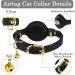 Oopsdoggy Leather Airtag Cat Collar with Bells - Durable GPS Pet Collar for Cats & Small Dogs (Black) - Buy Online on SooperMarket.com